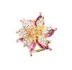 2 Pcs Rhinestone Hair Claw Clips Small Jaw Clips Bling Hair Clamp, Flower-12