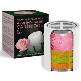 Vitamin C E A Shower Filter Replacement Cartridge with Aroma Granules Rose Removes Chlorine Supports Skin & Hair Health Compatible with Similar 15 20