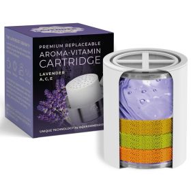 Vitamin C E A Shower Filter Replacement Cartridge with Aroma Granules Lavender Removes Chlorine Supports Skin & Hair Health Compatible with Similar 15