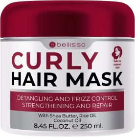 Curly Hair Mask Deep Conditioning Curl Enhancing Split End Repair for Women and Men Strengthening Treatment Cream and Moisturizer Products for Dry Dam
