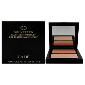 Velveteen Blush and Shimmer Duet - 32 Vintage and Glow by GA-DE for Women - 0.26 oz Blush