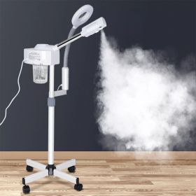 2 in 1 Professional Facial Steamer Ionic Ozone Hot Mist Stand for Salon Skin Cleaning