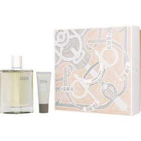HERMES H24 by Hermes EAU DE PARFUM SPRAY 3.4 OZ & FACE ENERGIZING MOISTURIZER 0.67 OZ