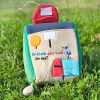 [Any Mail?] Embroidered Applique Cosmetic Bag / Camera bag / Hand Purse Wallet (4.9*4.7*2)