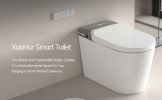 Smart Bidet Toilet with Remote Control.Raised Tankless Toilet with LED Display. Auto Open/AutoHeated. Seat Toilet Bidet with Aromatherapy System.Warm