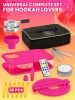 Pink Hookah Set Premium Portable Hookah Set With Everything And Bag