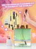 Rose Gold Hookah Set 2 Hose YADO Square Hookah To Go with Hookah Charcoal Holder Heat Management Device and Big Rose Silicone Hookah Bowl and Bag for