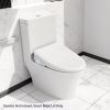 Smart Bidet Toilet Seat with Side Knob Adjustable Heated Seat with Water Temperature and Pressure Adjustment Portable Bidet with Automatic Nozzle Clea