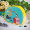 [A Windy Day] Embroidered Applique Cosmetic Bag / Camera bag / Hand Purse Wallet (7.1*5.1*2.8)