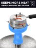 Blue Hookah Bowl Set Silicone Premium Shisha Bowl Phunnel Hookah Bowl with Hookah Tongs and Heat Management Charcoal Holder with Cover Huli