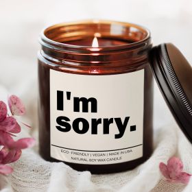 I'm sorry Candle (Title: Sea Breeze)