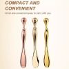 Eye Cream Stick Roller For Face Metal Spatula Puff Applicator Eye Cream Massager Facial Cream Massage Sticks Eye Metal Makeup Spatula Eye Wand 10cm
